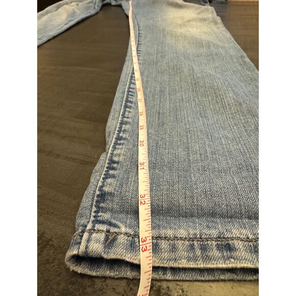 Loft Relaxed Skinny Rhinestone Pocket Detail Jeans Sz 8T - Picture 11 of 14